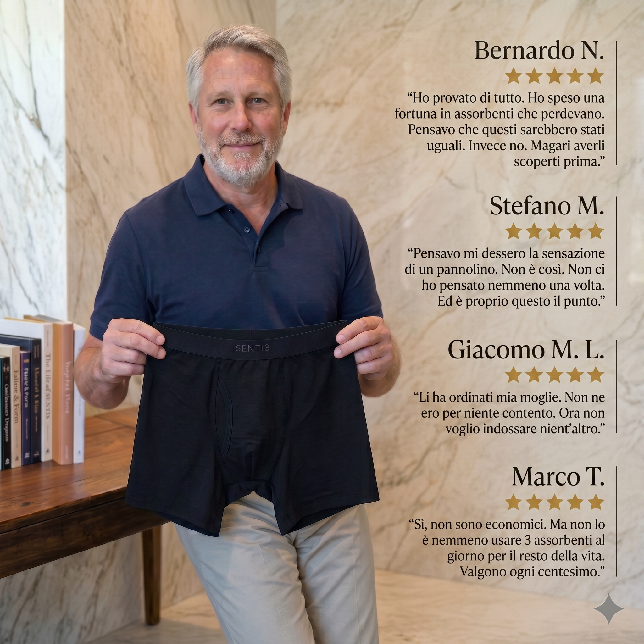 Boxer Lavabile per Incontinenza Sentis™